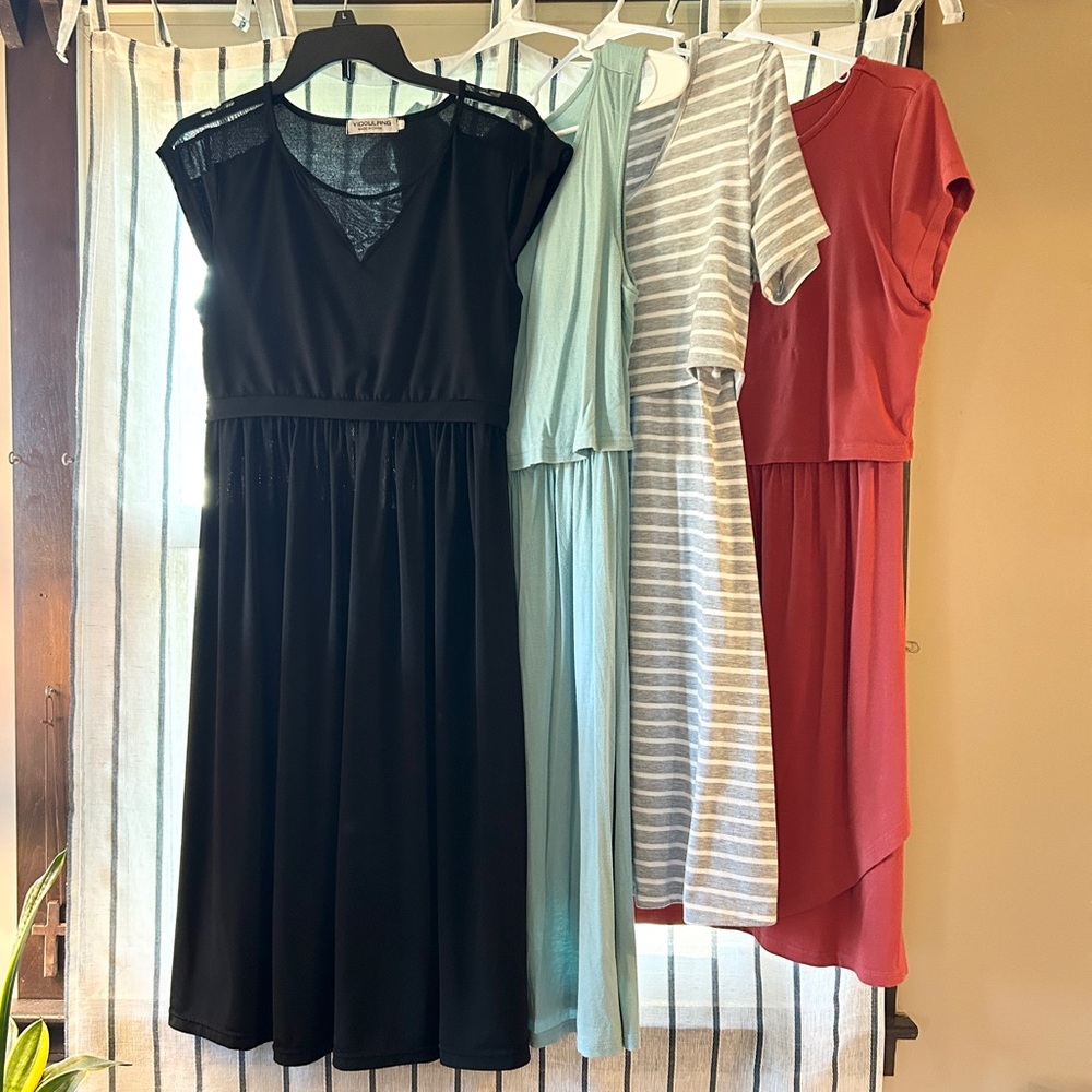 Nursing Dresses - lot of 4